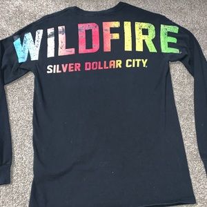 Black long sleeve Wildflower shirt